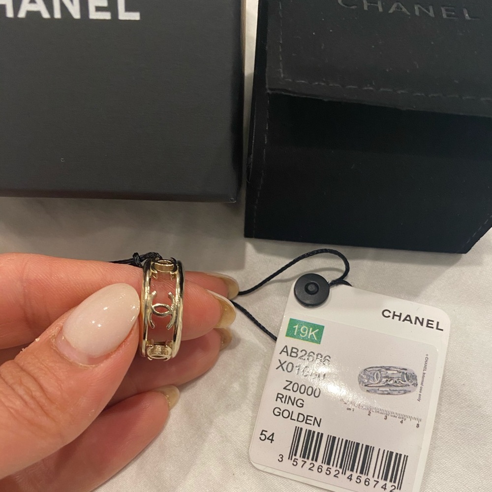 Chanel gold CC band/ring